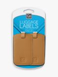 Go Travel Case I.D. Luggage Tags, Brown