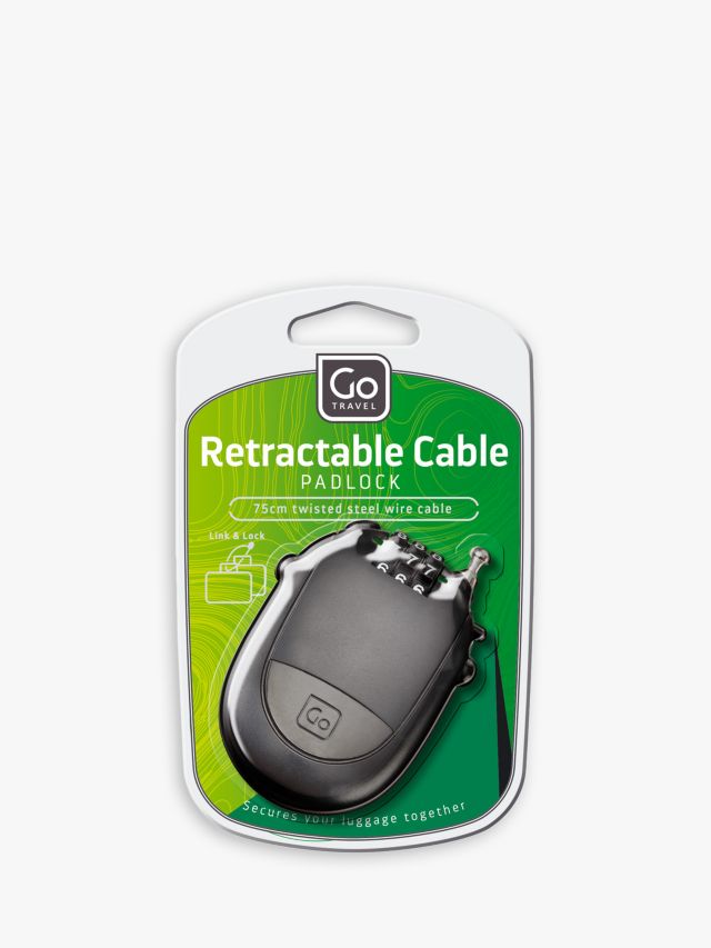 Cable store luggage lock