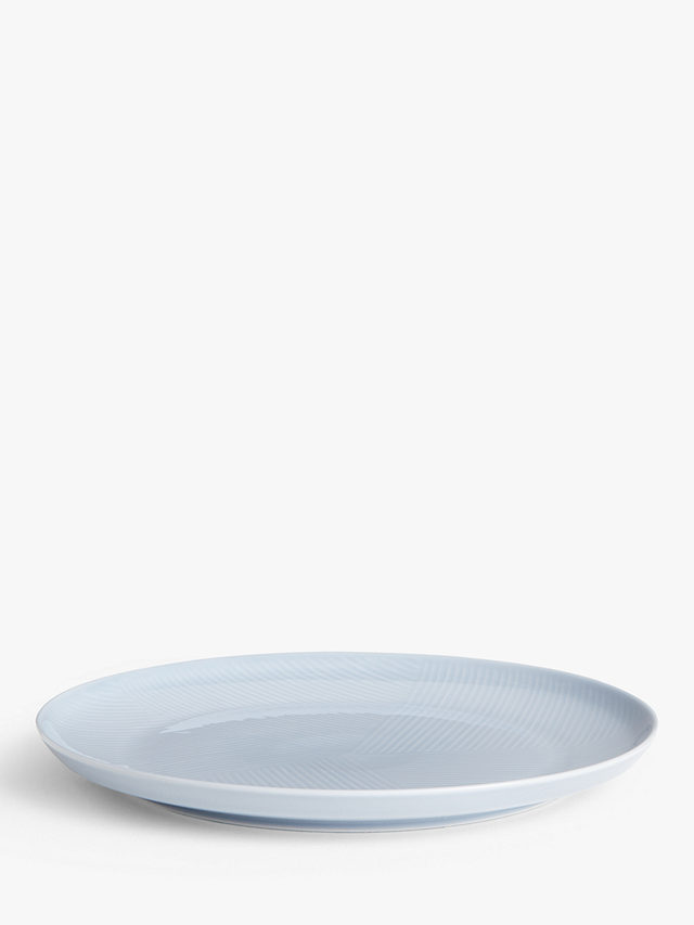 Design Project by John Lewis Porcelain Coupe Dinner Plate, 28cm, Blue