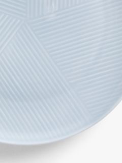 Design Project by John Lewis Porcelain Coupe Dinner Plate, 28cm, Blue