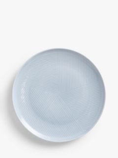 Design Project by John Lewis Porcelain Coupe Side Plate, 23cm, Blue