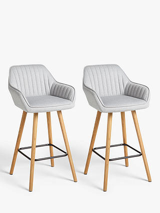 John Lewis Toronto Bar Chairs, Set of 2, Grey