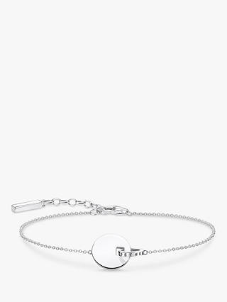THOMAS SABO Glam & Soul Together Round Link Chain Bracelet, Silver