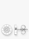 THOMAS SABO Cubic Zirconia Cluster Logo Stud Earrings, Silver