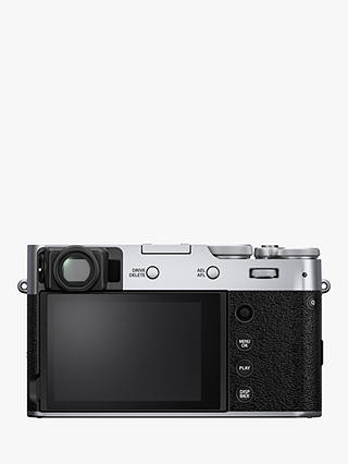Fujifilm X100V Digital Compact Camera with 23mm Lens, 4K Ultra HD, 26.1MP, Wi-Fi, Bluetooth, Hybrid EVF/OVF, 3" Tiltable Touch Screen, Silver