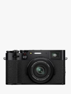 Fujifilm X100V Digital Compact Camera with 23mm Lens, 4K Ultra HD, 26.1MP, Wi-Fi, Bluetooth, Hybrid EVF/OVF, 3" Tiltable Touch Screen, Black