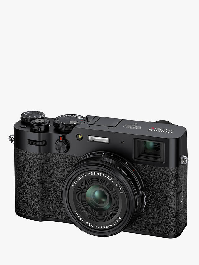 Fujifilm X100V Digital Compact Camera with 23mm Lens, 4K Ultra HD, 26.1MP, Wi-Fi, Bluetooth, Hybrid EVF/OVF, 3" Tiltable Touch Screen, Black