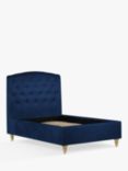 John Lewis Rouen Upholstered Bed Frame, Small Double, Deep Velvet Royal Blue