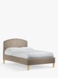John Lewis Grace Upholstered Bed Frame, Small Double, Soft Touch Chenille Mole