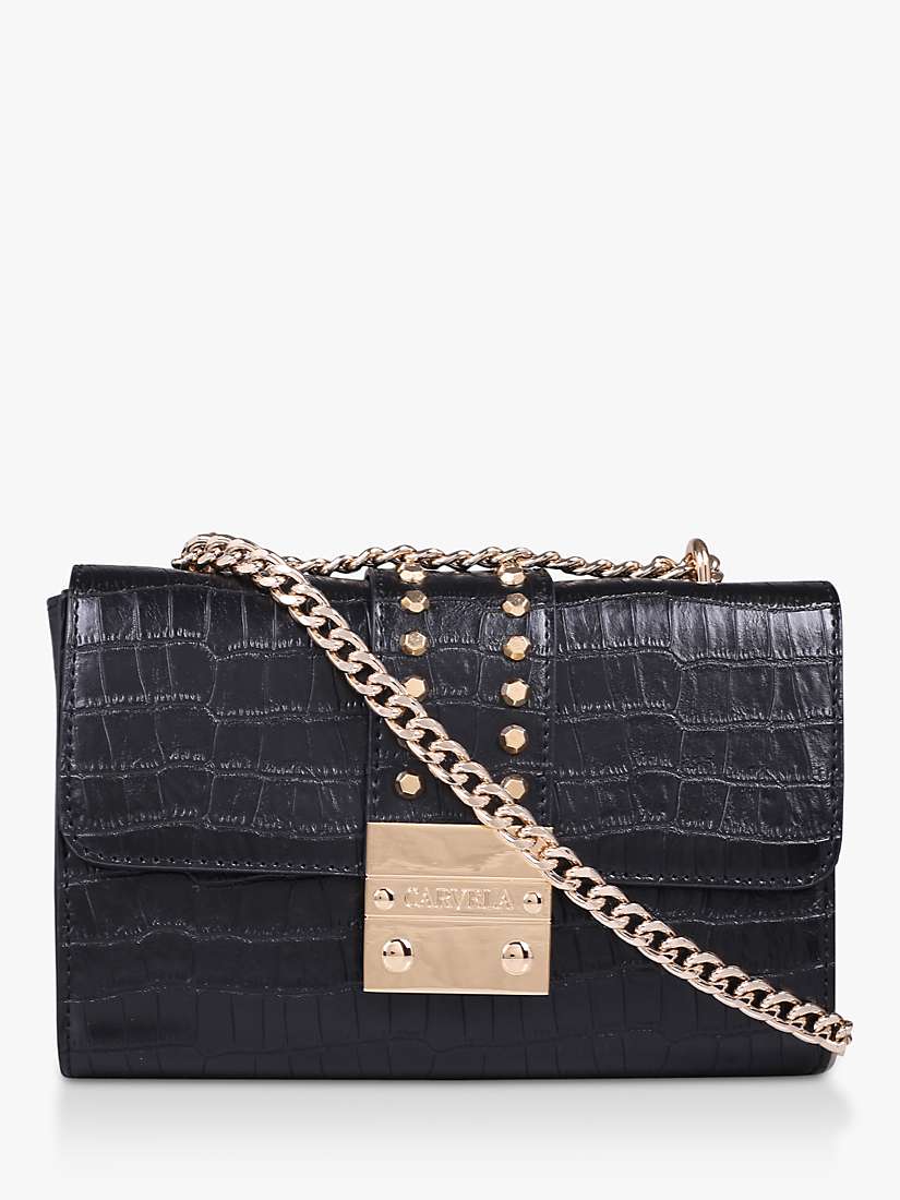 Buy Carvela Kankan Clutch Bag, Black Online at johnlewis.com