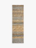John Lewis Scandi Sketch Stripe Runner Rug, L240 x W70 cm, Saffron