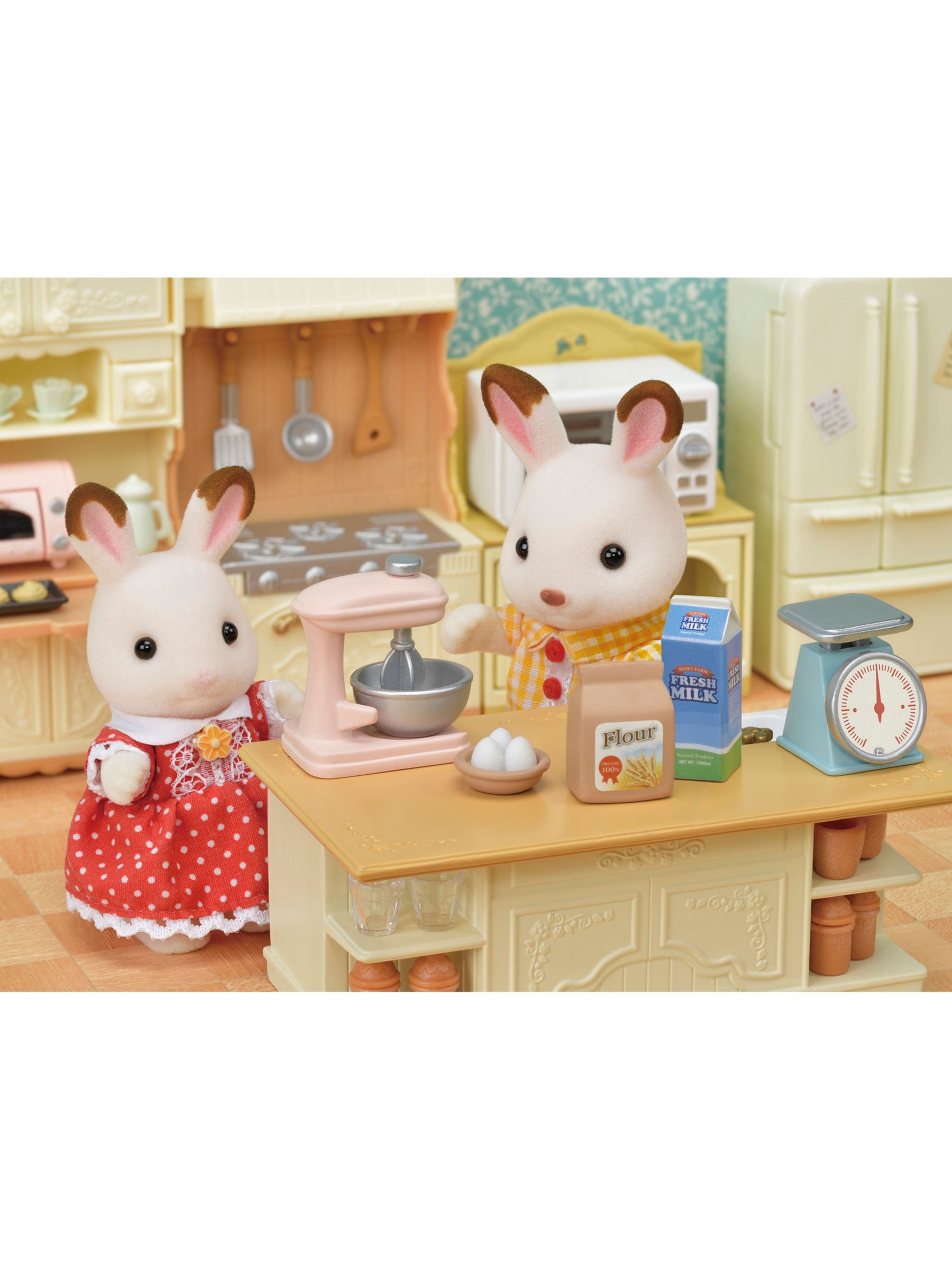 sylvanian families kitchen play set