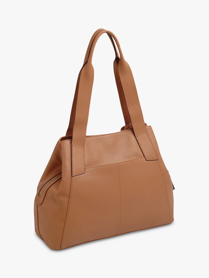 Radley Baylis Road Medium Leather Zip Top Shoulder Bag, Tan