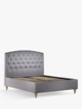 John Lewis & Partners Rouen 2 Drawer Storage Upholstered Bed Frame, King Size, Topaz Grey