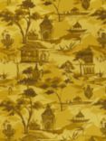 John Lewis & Partners Pagoda Made to Measure Curtains or Roman Blind, Gold