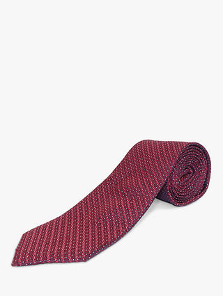 Chester by Chester Barrie Geo Dot Silk Tie, Red