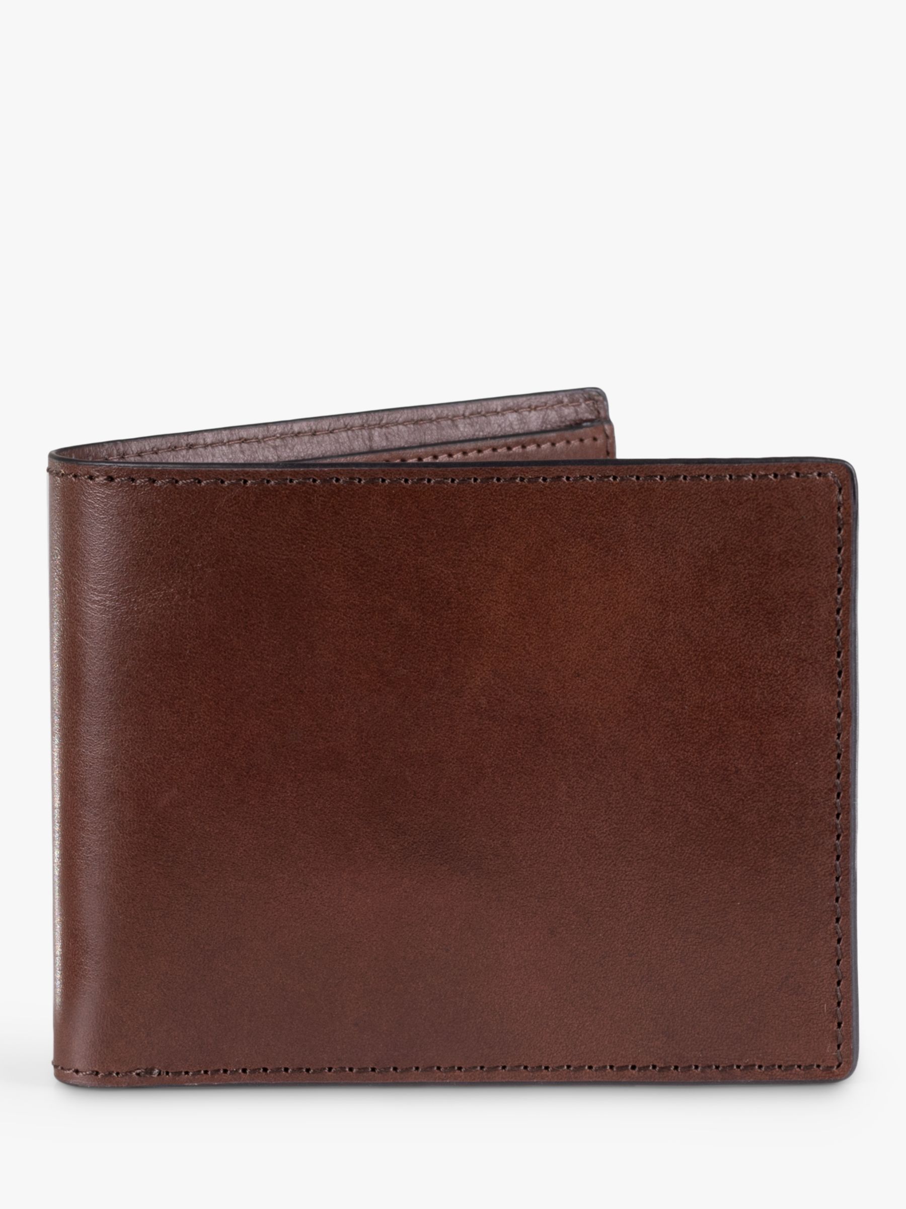 Vegetable Tanned Leather Card Coin Bifold Wallet