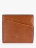 John Lewis Vegetable Tan Leather Coin Holder, Tan