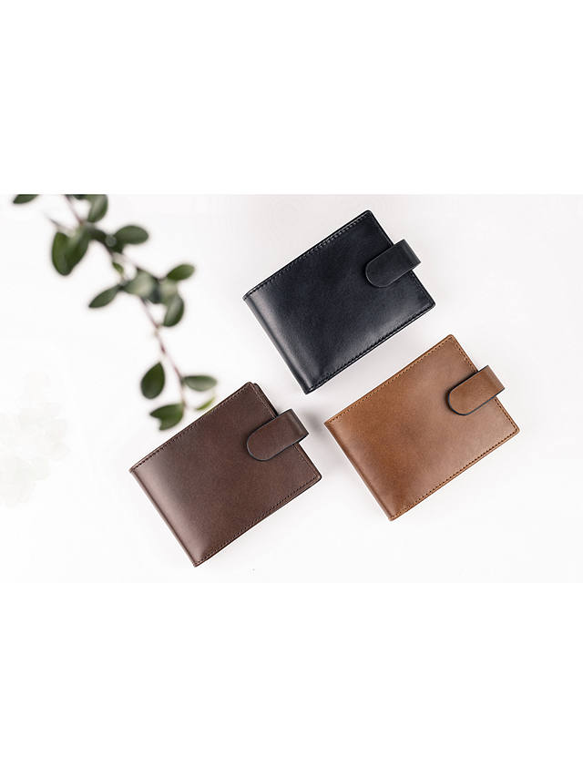John Lewis Vegetable Tanned Leather Bifold Wallet, Brown