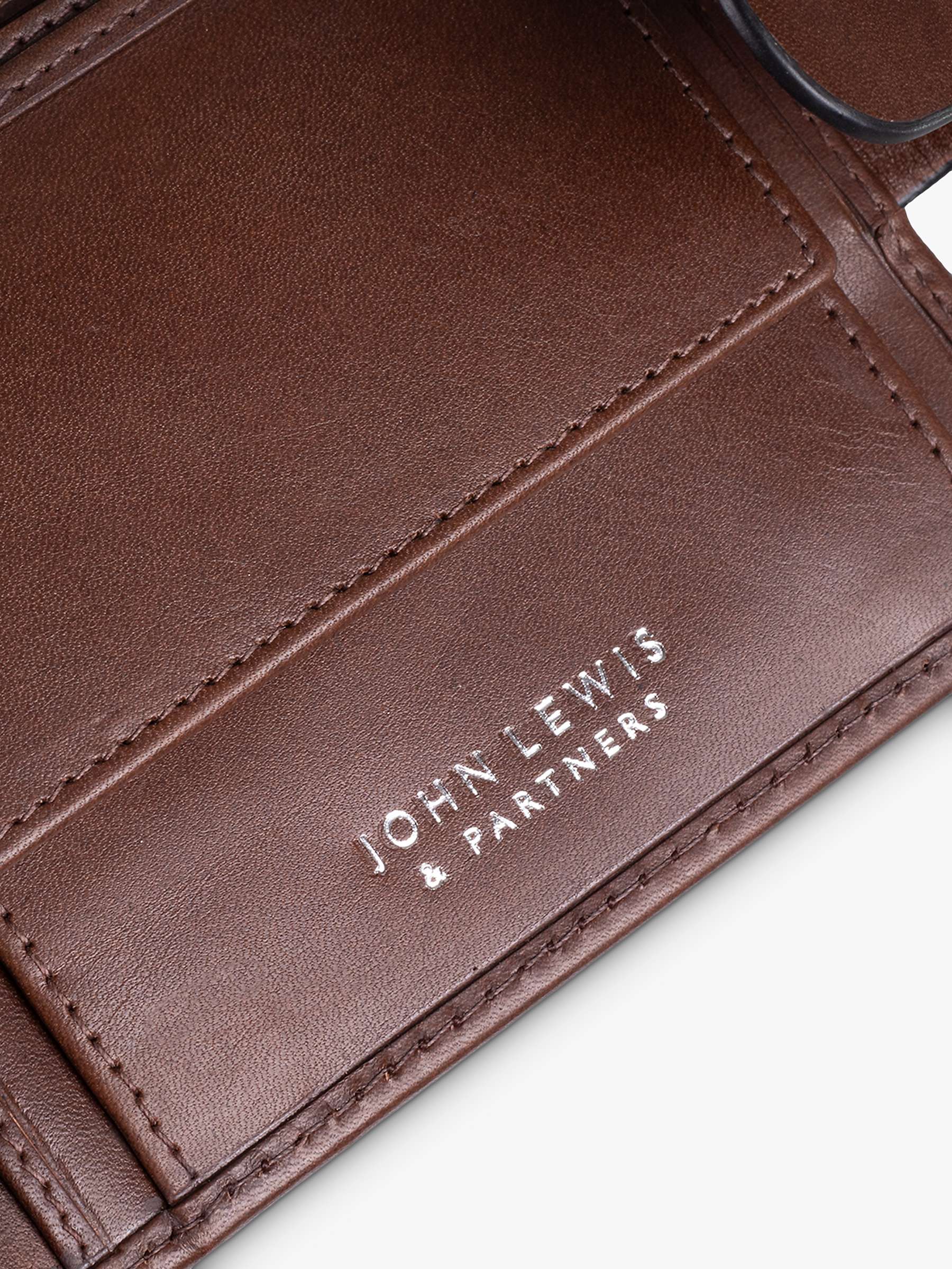 Buy John Lewis Vegetable Tanned Leather Card Coin Flip Wallet Online at johnlewis.com