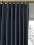 John Lewis Recycled Basketweave Made to Measure Curtains or Roman Blind, Navy