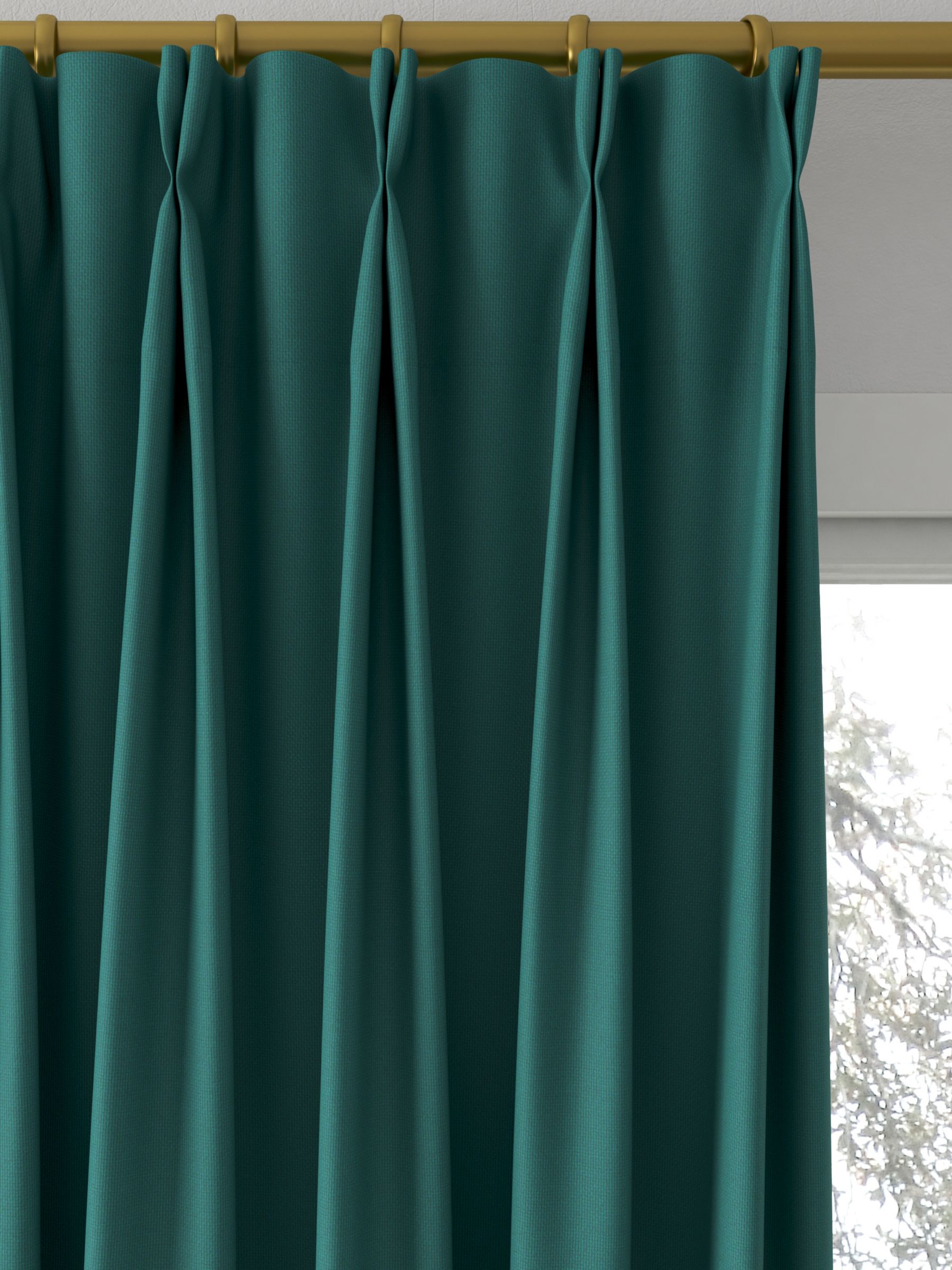 MAJGULL black-out curtains, 1 pair, dark turquoise, 57x98 - IKEA