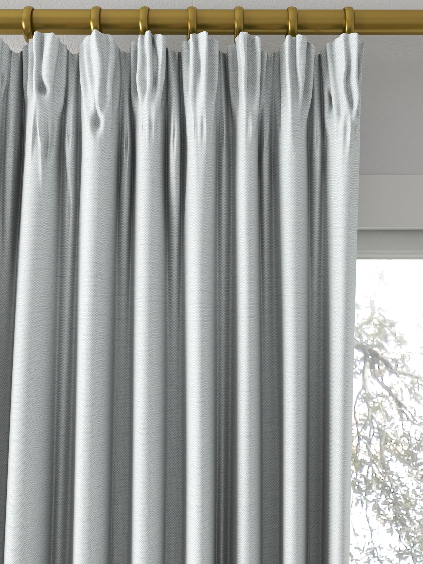 John Lewis Viscose Linen Blend Made to Measure Curtains or Roman Blind ...