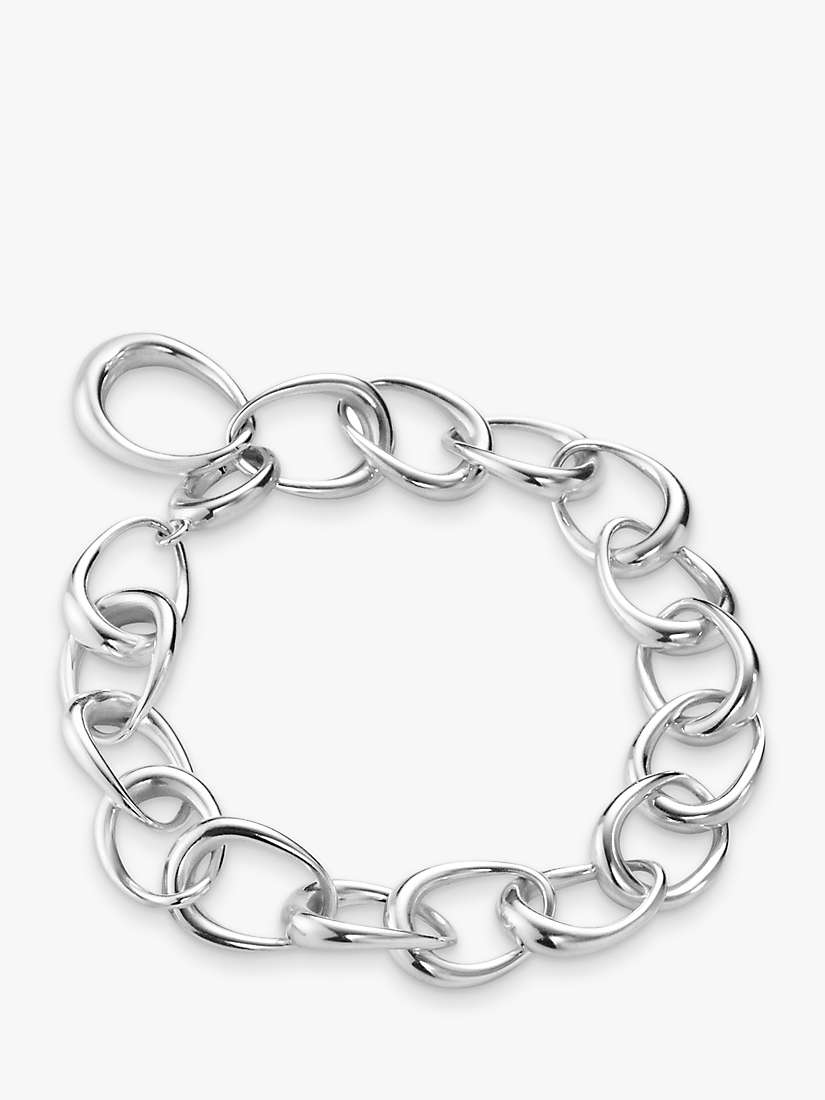 Buy Georg Jensen Offspring Oval Link Bracelet, Silver Online at johnlewis.com