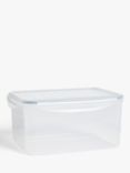 John Lewis ANYDAY Rectangular Plastic Storage Container, 5.2L, Clear