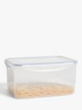 John Lewis ANYDAY Rectangular Plastic Storage Container, 5.2L, Clear