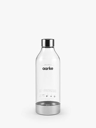 Aarke Drinks Bottle, 800ml, Clear/Polished Steel