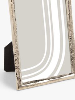 John Lewis Wavy Slim Edge Photo Frame, Silver, 4 x 6" (10 x 15cm)