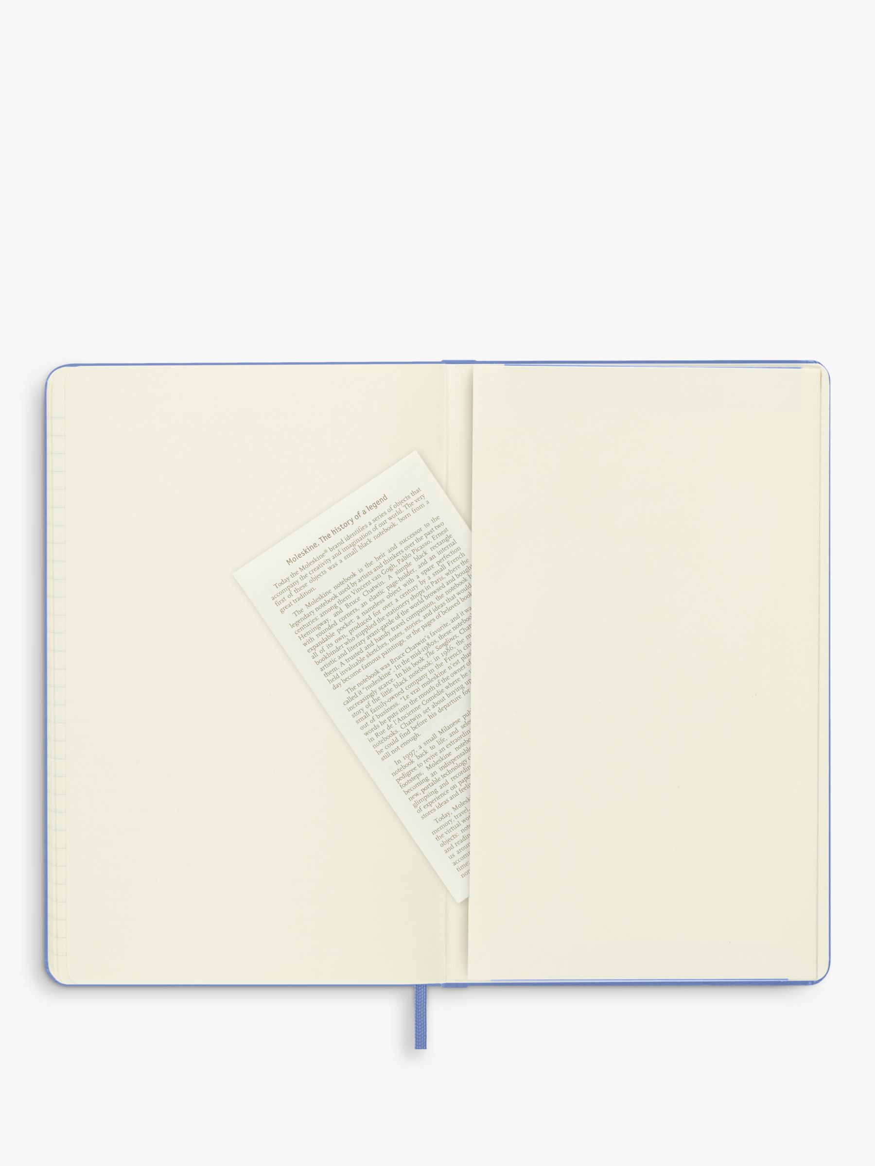 Moleskine Large Hard Cover Ruled Notebook, Hydrangea Blue