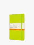 Moleskine Large Hard Cover Ruled Notebook, Lemon Green