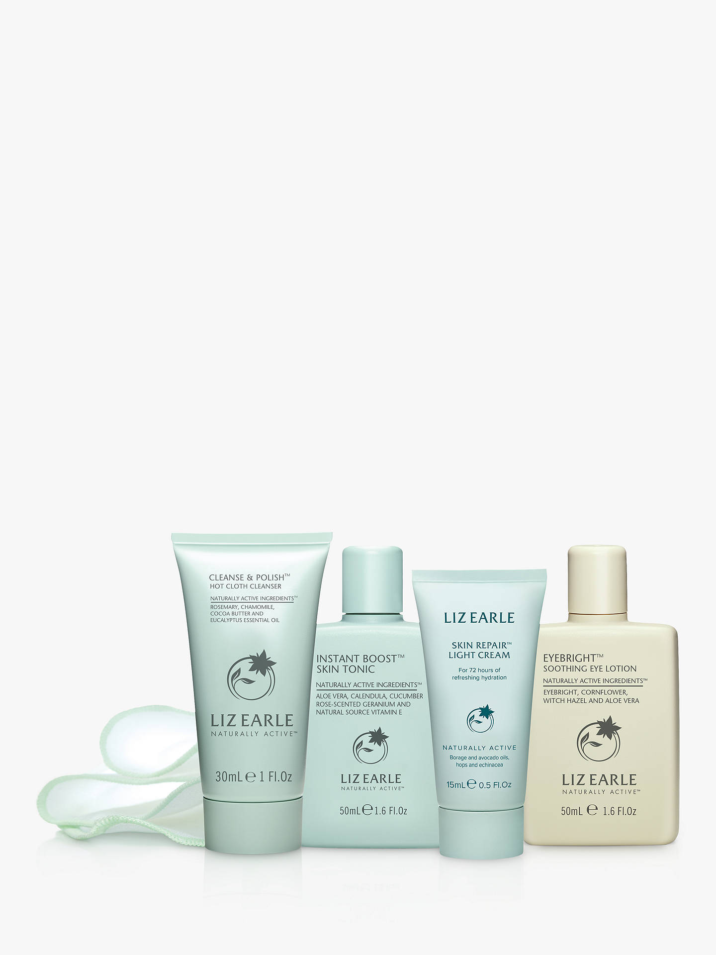 Liz Earle Your Daily Routine Try-Me Kit with Skin Repair™ Light Cream at John Lewis & Partners