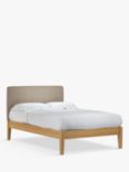 John Lewis Emily Kitami Bed Frame, Small Double, Soft Touch Chenille Mole