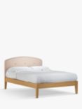 John Lewis Grace Kitami Bed Frame, Double, Cotton Effect Pink