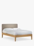John Lewis Emily Kitami Bed Frame, Double, Soft Touch Chenille Mole