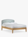 John Lewis Grace Kitami Bed Frame, Double, Soft Touch Chenille Duck Egg