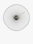 John Lewis Organic Shape Metal Analogue Wall Clock, 60cm, Black