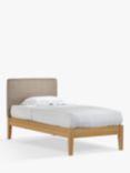 John Lewis Emily Kitami Bed Frame, Single, Soft Touch Chenille Mole