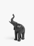 John Lewis & Partners Baby Elephant Sculpture, Black, H15cm
