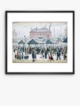 LS Lowry - Market Scene Northern Town 1939 Framed Print & Mount, 37.7 x 40.5cm, Multi