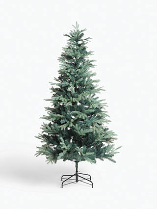John Lewis & Partners Aspen Blue Unlit Christmas Tree, 7ft