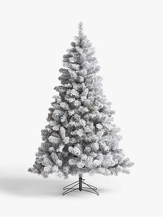 John Lewis & Partners Frosted Festive Fir Unlit Christmas Tree, 6ft