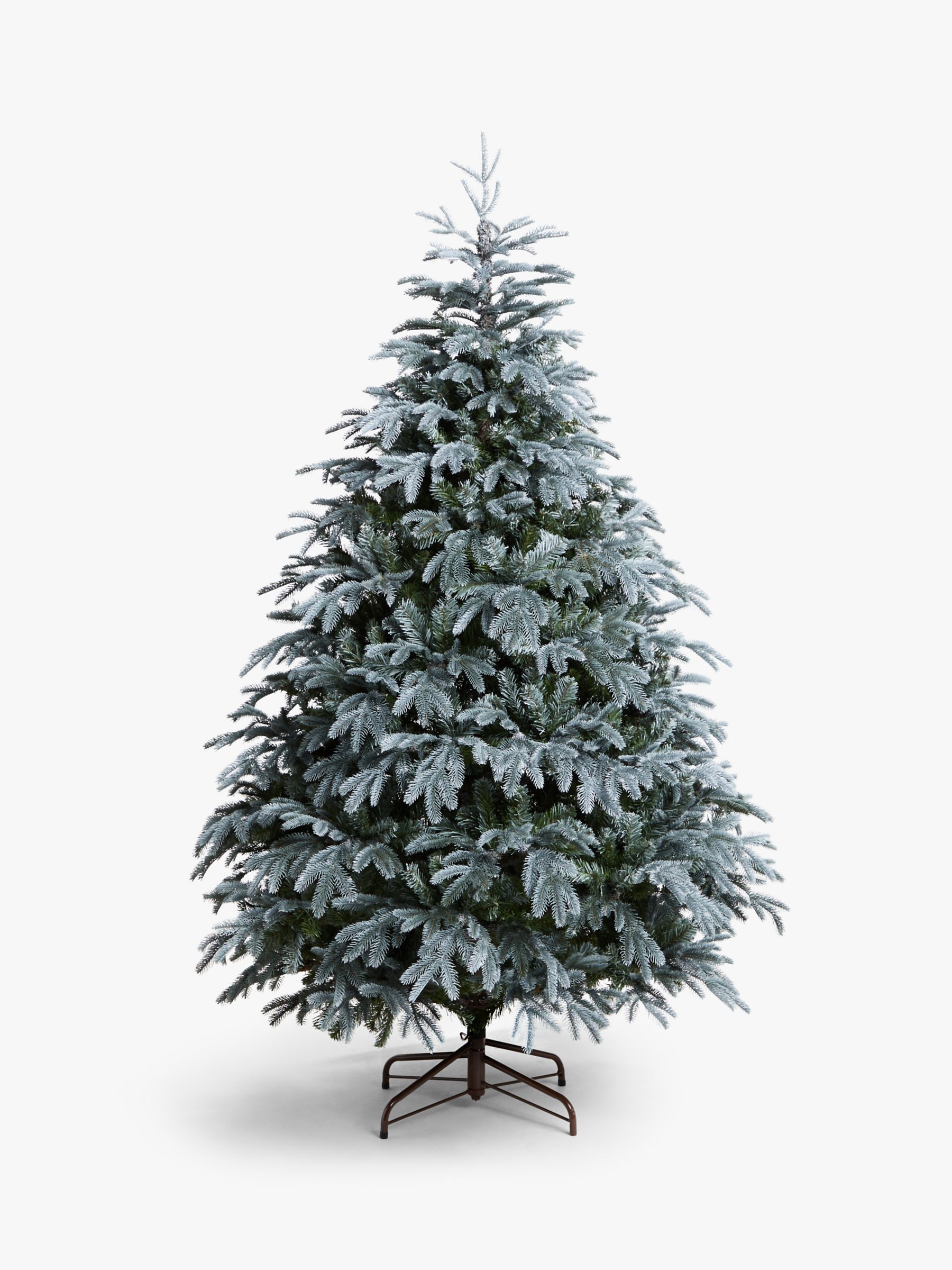 John Lewis & Partners St. Petersburg Unlit Christmas Tree, Blue, 7ft