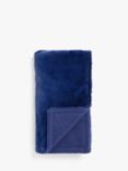 little home at John Lewis Olivia Faux Fur Throw, Navy