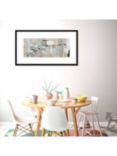 Natasha Barnes - Pastels Styrene Lines Abstract Framed Print & Mount, 64.5 x 114.5cm, Multi
