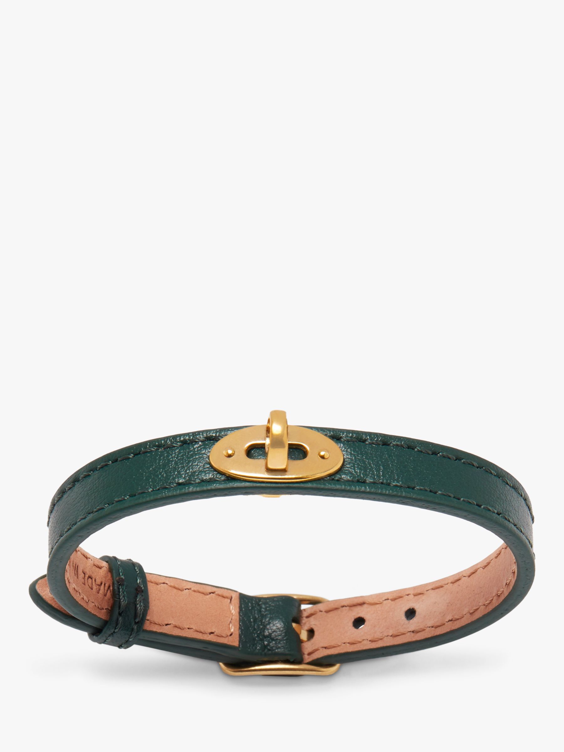 Mulberry Bayswater Small Classic Grain Leather Thin Bracelet, Mulberry