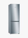 Bosch Series 2 KGN33NLEAG Freestanding 60/40 Fridge Freezer, Stainless Steel Effect